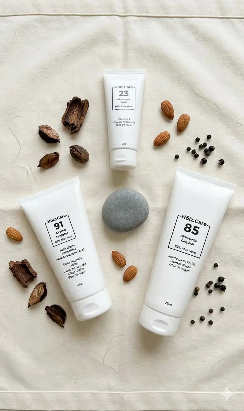 Kit Hölz — Cuidados Completos, rotina facial e corporal